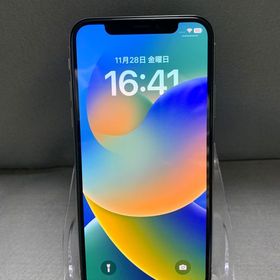 美品 国内版 SIMフリー iPhoneX 64GB シルバー色