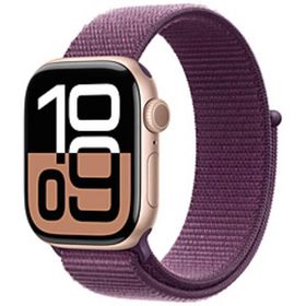 〔中古〕Apple(アップル) 〔展示品〕 Apple Watch Series 10 GPS 42mm ローズゴールドアルミニウムケース プラムスポーツループ〔258-ud〕