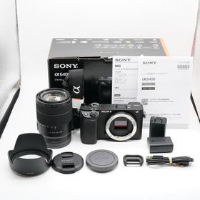 ほぼ新品 ソニー SONY α6400 ILCE-6400M 高倍率ズームレンズキット ブラック シャッター回数578回！あると嬉しい元箱（切抜あり）・取説・ストラップ付！