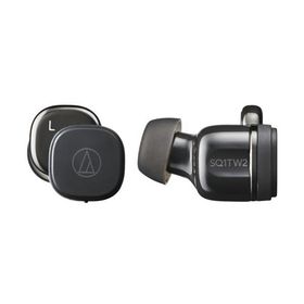 オーディオテクニカ(audio-technica) ATH-SQ1TW2 BK(ジェットブラック) ワイヤレスイヤホン