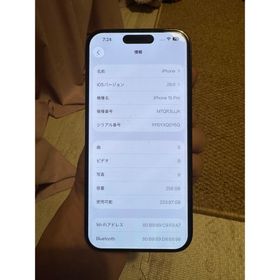 アイフォーン(iPhone)のApple iPhone 15 Pro 海外デュアルnanoSIMモデル，美品(スマートフォン本体)