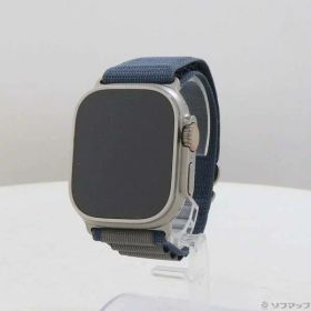 【中古】Apple(アップル) Apple Watch Ultra 2 GPS + Cellular 49mm チタニウムケース ブルーアルパインループ 【349-ud】