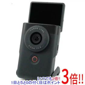 【1日と5.0のつく日、18日はポイント3倍！】【中古】CANON製 Vlogカメラ PowerShot V10 ブラック 元箱あり
