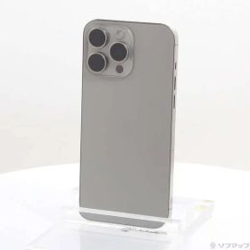 〔中古品〕 iPhone15 Pro Max 256GB ナチュラルチタニウム MU6R3J／A SIMフリー【371】