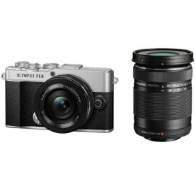 【長期保証付】OM SYSTEM PEN E-P7 EZダブルズームキット シルバー EP7WKITSLV