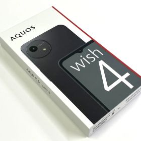 【中古】AQUOS wish4 64GB ブラック 箱付き