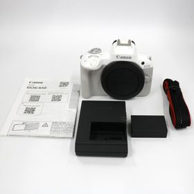 キヤノン(Canon)の[中古] CANON EOS R50 ボディ ミラーレス一眼 eos-r50-body-wh ホワイト [良い(B)](ミラーレス一眼)