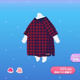 1点250円赤紺チェックシャツワンピ | ポケコロのアイテム、RMTの販売・買取一覧