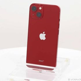 〔中古〕Apple(アップル) iPhone13 128GB プロダクトレッド MLNF3J／A SIMフリー〔258-ud〕