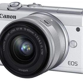 Canon ミラーレス一眼カメラ EOS M200 標準ズームキット ホワイト EOSM200WH-1545ISSTML