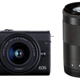 Canon ミラーレス一眼カメラ EOS M200 ダブルズームキット ブラック EOSM200BK-WZK