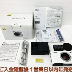 Nikon 1 J1 ミラーレス一眼 デジタルカメラ 本体 セット ホワイト ボディ 動作確認済 内箱なし 箱軽い黄ばみあり E06-410rm/F3