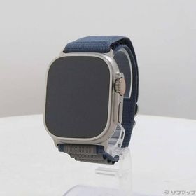 〔中古〕Apple(アップル) Apple Watch Ultra 2 GPS + Cellular 49mm チタニウムケース ブルーアルパインループ〔349-ud〕