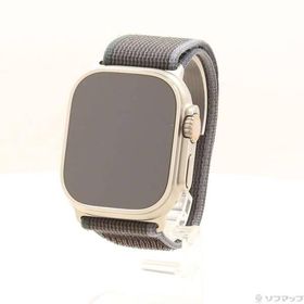 〔中古〕Apple(アップル) Apple Watch Ultra 2 GPS + Cellular 49mm チタニウムケース ブルー／ブラックトレイルループ〔198-ud〕