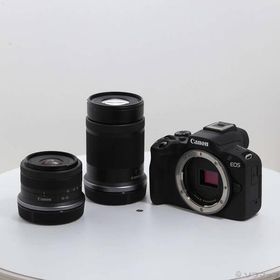 〔中古〕Canon(キヤノン) EOS R50 ダブルズームキット ブラック〔344-ud〕