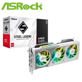 ASRock｜アスロック ASRock Radeon RX 9070XT Steel Legend 16G グラフィックボード(ホワイト) RX9070XTSL16G 返品種別B