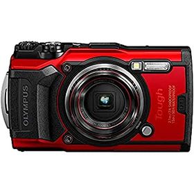 【中古】「非常に良い」OLYMPUS デジタルカメラ Tough TG-6 レッド 1200万画素CMOS F2.0 15m 防水 100kgf耐荷重 GPS 内蔵Wi-Fi TG-6RD