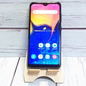 au Galaxy A20 SCV46 Black 本体 白ロム SIMロック解除済み SIMフリー C193426