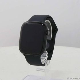 〔中古〕Apple(アップル) Apple Watch Series 10 GPS 46mm ジェットブラックアルミニウムケース ブラックスポーツバンド〔305-ud〕