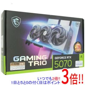 【いつでも2倍！1日と5.0のつく日、18日は3倍！】MSI製グラボ GeForce RTX 5070 12G GAMING TRIO OC PCIExp 12GB