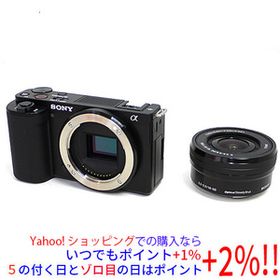 【中古】SONY製 デジタル一眼 VLOGCAM パワーズームレンズキット ZV-E10L ブラック 元箱あり