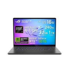 ゲーミングノート ROG Zephyrus G16 GA605KP-AI7R5070G 16型 /RyzenAI7 350 /RTX5070 /RAM:32GB /SSD:1TB /WQXGA有機EL /Windows11Home /エクリプスグレー