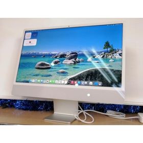 【中古】Apple iMac 24インチ 4.5K Retinaディスプレイ M3(CPU:8C/GPU:10C) 8GB/256GB シルバー MQRJ3J/A (M3・2023)【大須2】保証期間１ヶ月【ランクA】