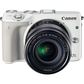 【中古】キヤノン Canon EOS M3 レンズキット ホワイト EOSM3WH-1855ISSTMLK