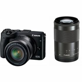 【中古】キヤノン Canon EOS M3 ダブルズームキット ブラック
