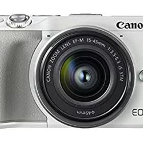 【中古-非常に良い】 Canon キャノン ミラーレス一眼カメラ EOS M3 レンズキット (ホワイト) EF-M15-45mm F3.5-6.3 IS STM 付属 EOSM3WH-1545ISSTMLK