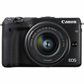 【中古】キヤノン Canon EOS M3 レンズキット ブラック EF-M15-45mm F3.5-6.3 IS STM 付属 EOSM3BK-1545ISSTMLK