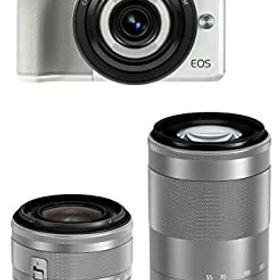 【中古】 Canon キャノン ミラーレス一眼カメラ EOS M3 (ホワイト) ・クリエイティブマクロ トリプルレンズキット EF-M28mm F3.5 IS STM EF-M15-45mm F3.5-6.3 IS STM