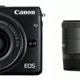 【中古】 Canon ミラーレス一眼カメラ EOS M3 ダブルレンズキット(ブラック) EF-M15-45mm F3.5-6.3 IS STM EF-M22mm F2 STM 付属 EOSM3BK-WLK2