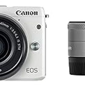 【中古】Canon ミラーレス一眼カメラ EOS M3 ダブルレンズキット(ホワイト) EF-M15-45mm F3.5-6.3 IS STM EF-M22mm F2 STM 付属 EOSM3WH-WLK2