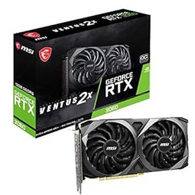 【中古】MSI GeForce RTX 3060 VENTUS 2X 12G OC グラフィックスボード VD7553