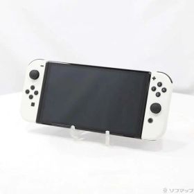 【中古】Nintendo(任天堂) Nintendo Switch 有機ELモデル Joy-Con(L)／(R) ホワイト 【377-ud】