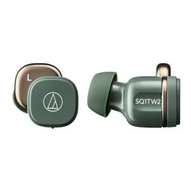 【エントリーで最大全額ポイント還元｜12/11まで】 オーディオテクニカ｜audio-technica 完全ワイヤレスイヤホン グリーン ATH-SQ1TW2 GR [ワイヤレス(左右分離) /Bluetooth対応]