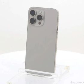 〔中古品〕 iPhone15 Pro Max 256GB ナチュラルチタニウム MU6R3J／A SIMフリー【349】