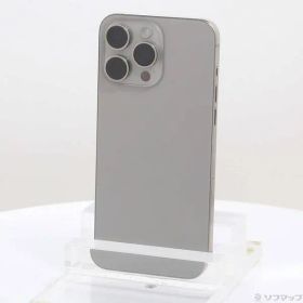 〔中古品〕 iPhone15 Pro Max 1TB ナチュラルチタニウム MU713J／A SIMフリー【196】