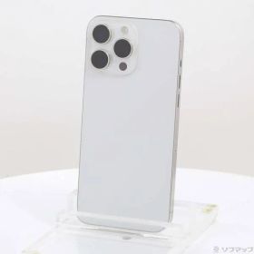 〔中古品〕 iPhone15 Pro Max 256GB ホワイトチタニウム MU6Q3J／A SIMフリー【305】