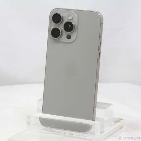 〔中古品〕 iPhone15 Pro Max 256GB ナチュラルチタニウム MU6R3J／A SIMフリー【349】