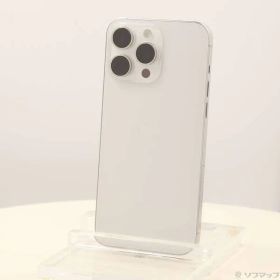 〔中古品〕 iPhone15 Pro Max 512GB ホワイトチタニウム MU6V3J／A SIMフリー【276】