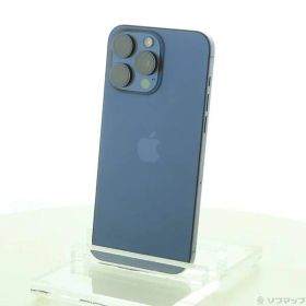 〔中古品〕 iPhone15 Pro Max 512GB ブルーチタニウム MU6X3J／A SIMフリー【348】
