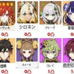 ★5×5 Asia マーヴィカ+シロネン+鍾離+雷電將軍+ナヒーダ | 原神のアカウントデータ、RMTの販売・買取一覧