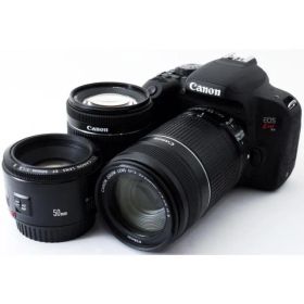 キヤノン デジタル一眼 CANON EOS Kiss X9i トリプルレンズ 中古 Wi-Fi ＆ Bluetooth搭載 新品SDカード付き 届いてすぐに使える