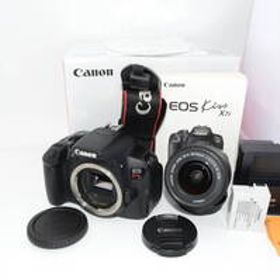 【美品】Canon EOS Kiss X7i レンズキット ブラック キャノン デジタル一眼レフカメラ EF-S18-55mm F3.5-5.6 IS STM付属 #r7-352A