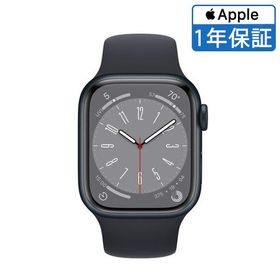 【Apple 整備済品 CPO】Apple Watch 8 41mm GPSモデル ミッドナイト アルミニウム ケース、M/L ミッドナイト スポーツ バンド FNU83LL/A