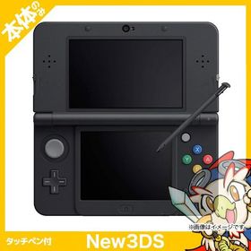 New3DS New ニンテンドー3DS ブラック(KTR-S-KAAA) 本体のみ タッチペン付 Nintendo 任天堂 ニンテンドー 中古