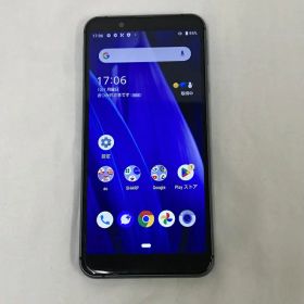 【中古】[ シャープ ] AQUOS sense3 basic SHV48 ブラック / au版 白ロム / SIMロック解除済み SHV48