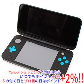 【中古】任天堂 Newニンテンドー2DS LL ブラック×ターコイズ 本体のみ